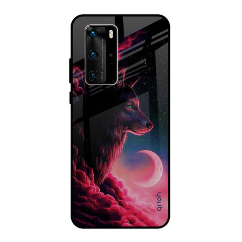 Moon Wolf Huawei P40 Pro Glass Back Cover Online