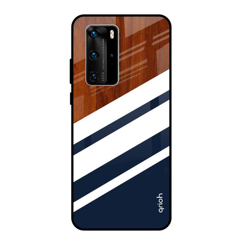 Bold Stripes Huawei P40 Pro Glass Back Cover Online