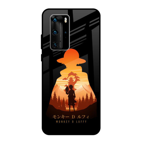 Luffy One Piece Huawei P40 Pro Glass Back Cover Online