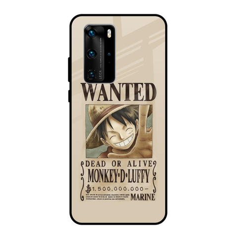 Luffy Wanted Huawei P40 Pro Glass Back Cover Online