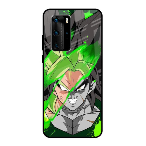 Anime Green Splash Huawei P40 Pro Glass Back Cover Online