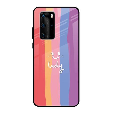 Lucky Abstract Huawei P40 Pro Glass Back Cover Online