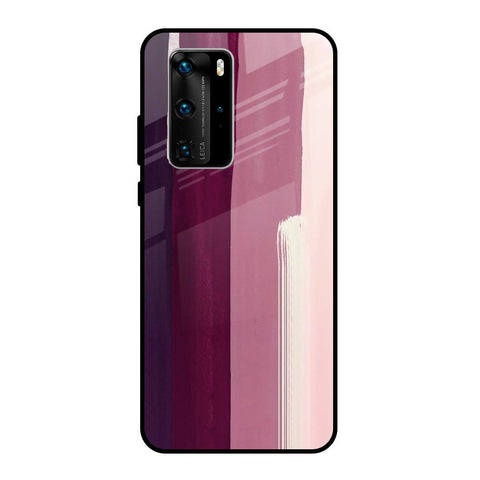 Brush Stroke Art Huawei P40 Pro Glass Back Cover Online
