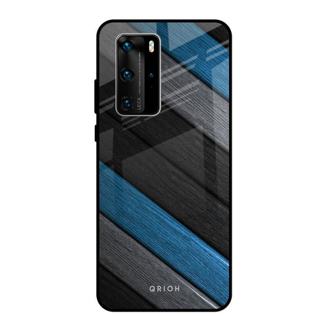 Multicolor Wooden Effect Huawei P40 Pro Glass Back Cover Online