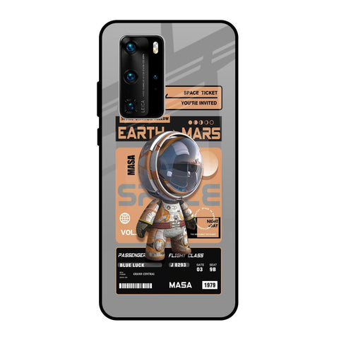 Space Ticket Huawei P40 Pro Glass Back Cover Online