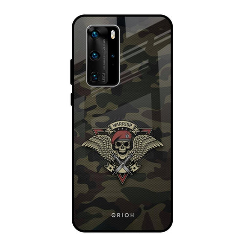 Army Warrior Huawei P40 Pro Glass Back Cover Online