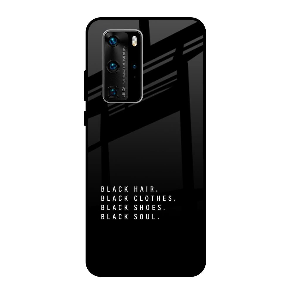 Black Soul Huawei P40 Pro Glass Back Cover Online
