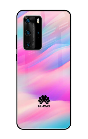 Colorful Waves Huawei P40 Pro Glass Cases & Covers Online