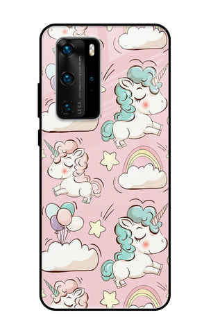 Balloon Unicorn Huawei P40 Pro Glass Cases & Covers Online