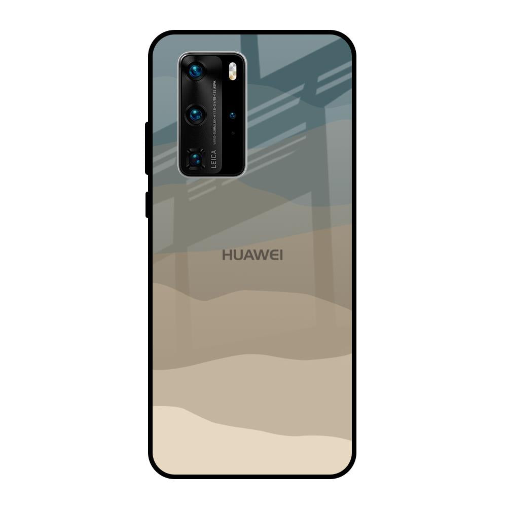 Abstract Mountain Pattern Huawei P40 Pro Glass Back Cover Online