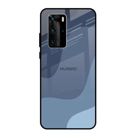 Navy Blue Ombre Huawei P40 Pro Glass Back Cover Online