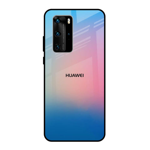 Blue & Pink Ombre Huawei P40 Pro Glass Back Cover Online
