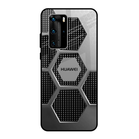 Hexagon Style Huawei P40 Pro Glass Back Cover Online