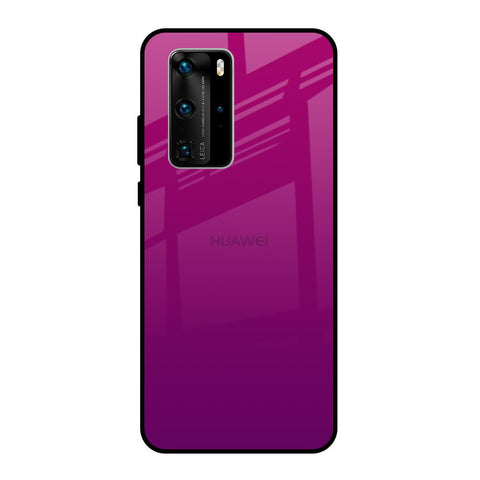 Magenta Gradient Huawei P40 Pro Glass Back Cover Online