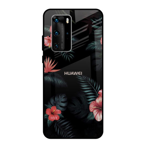 Tropical Art Flower Huawei P40 Pro Glass Back Cover Online