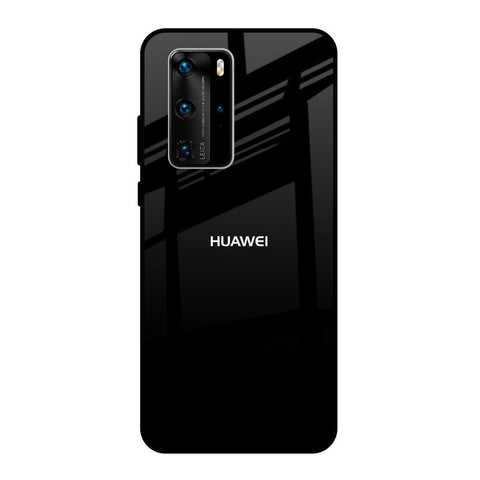 Jet Black Huawei P40 Pro Glass Back Cover Online