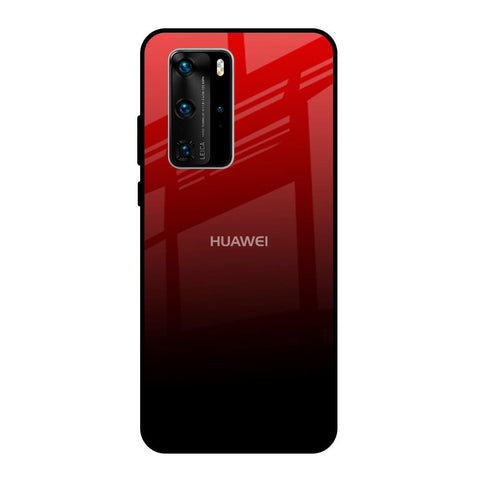 Maroon Faded Huawei P40 Pro Glass Back Cover Online