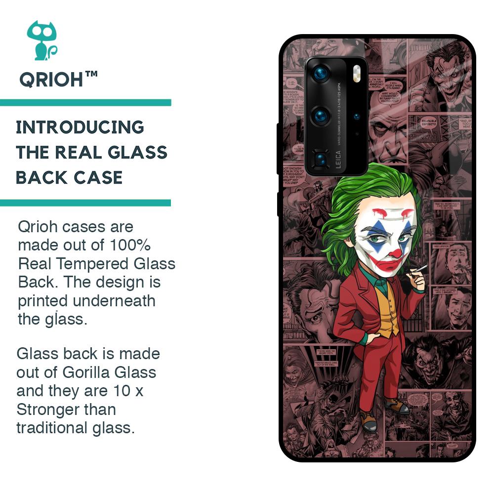 Joker Cartoon Glass Case for Huawei P40 Pro