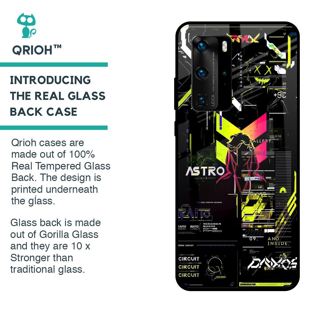 Astro Glitch Glass Case for Huawei P40 Pro