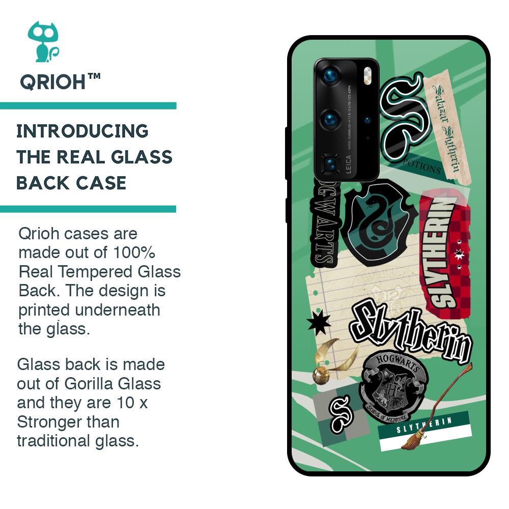 Slytherin Glass Case for Huawei P40 Pro