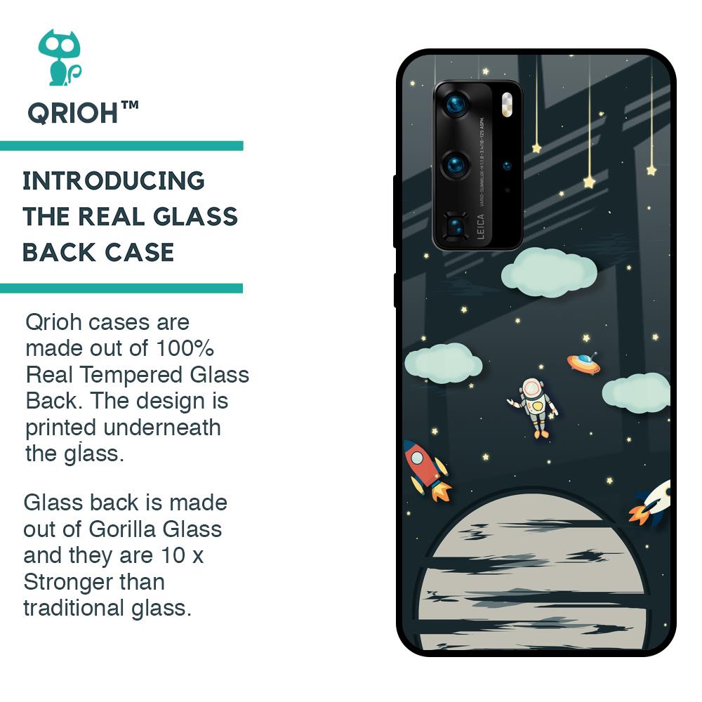 Astronaut Dream Glass Case For Huawei P40 Pro