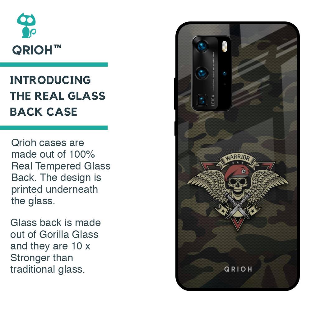 Army Warrior Glass Case for Huawei P40 Pro
