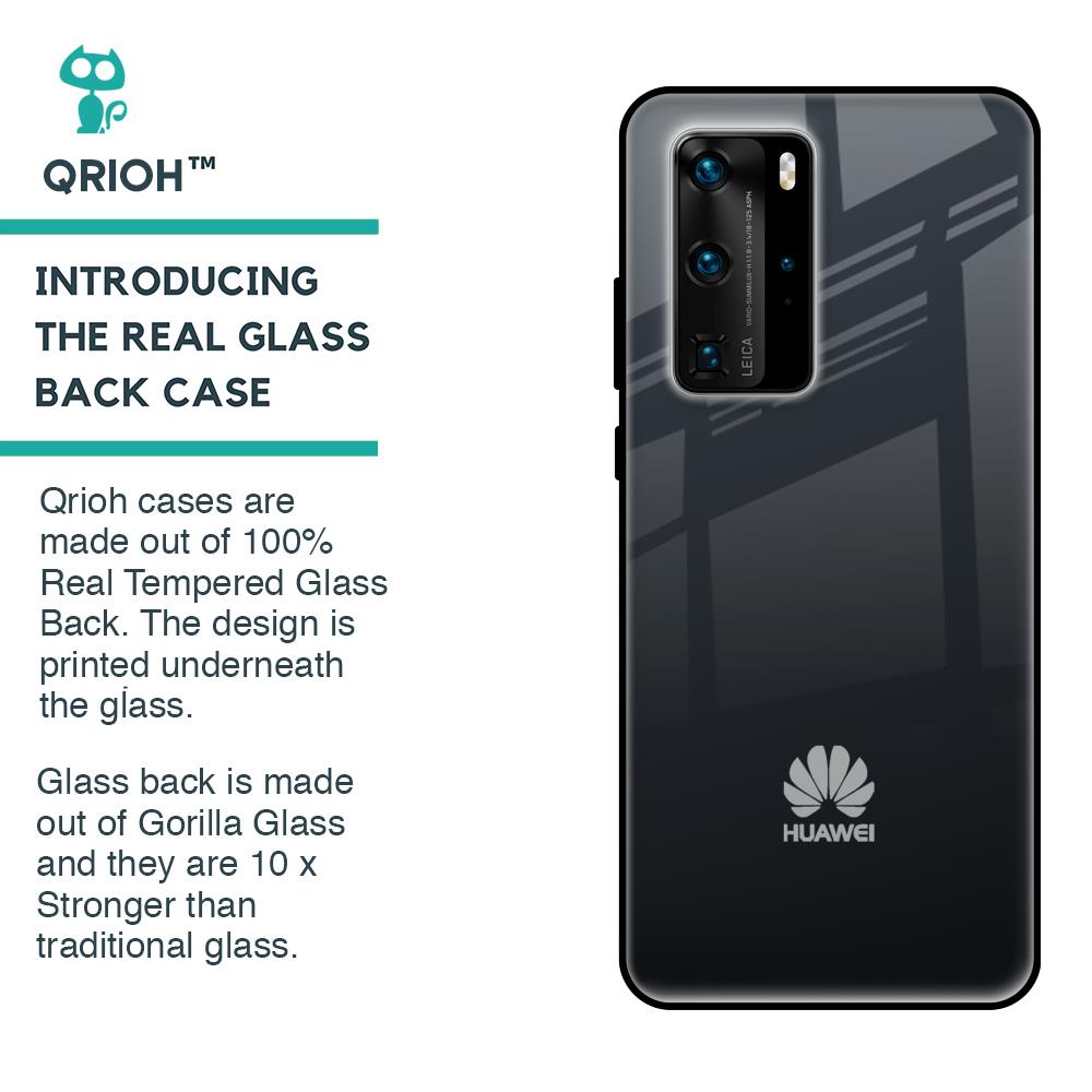 Stone Grey Glass Case For Huawei P40 Pro