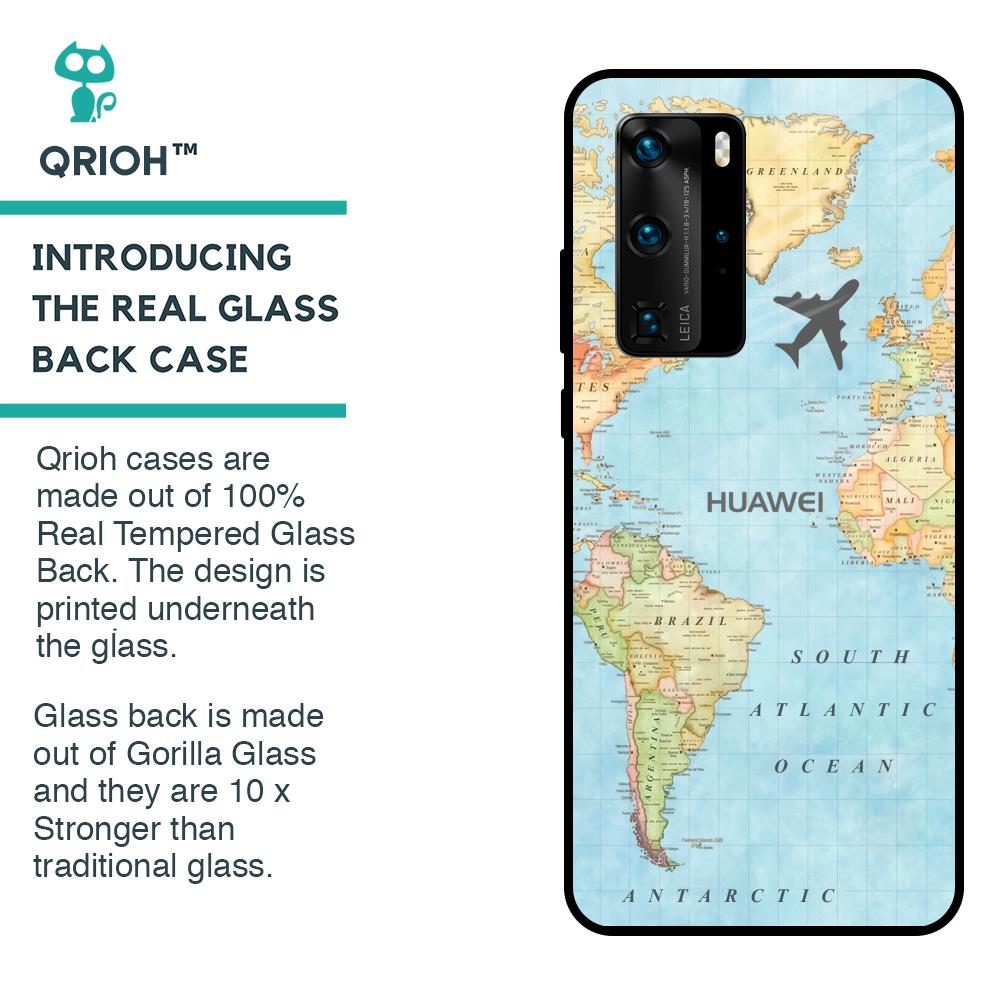 Fly Around The World Glass Case for Huawei P40 Pro
