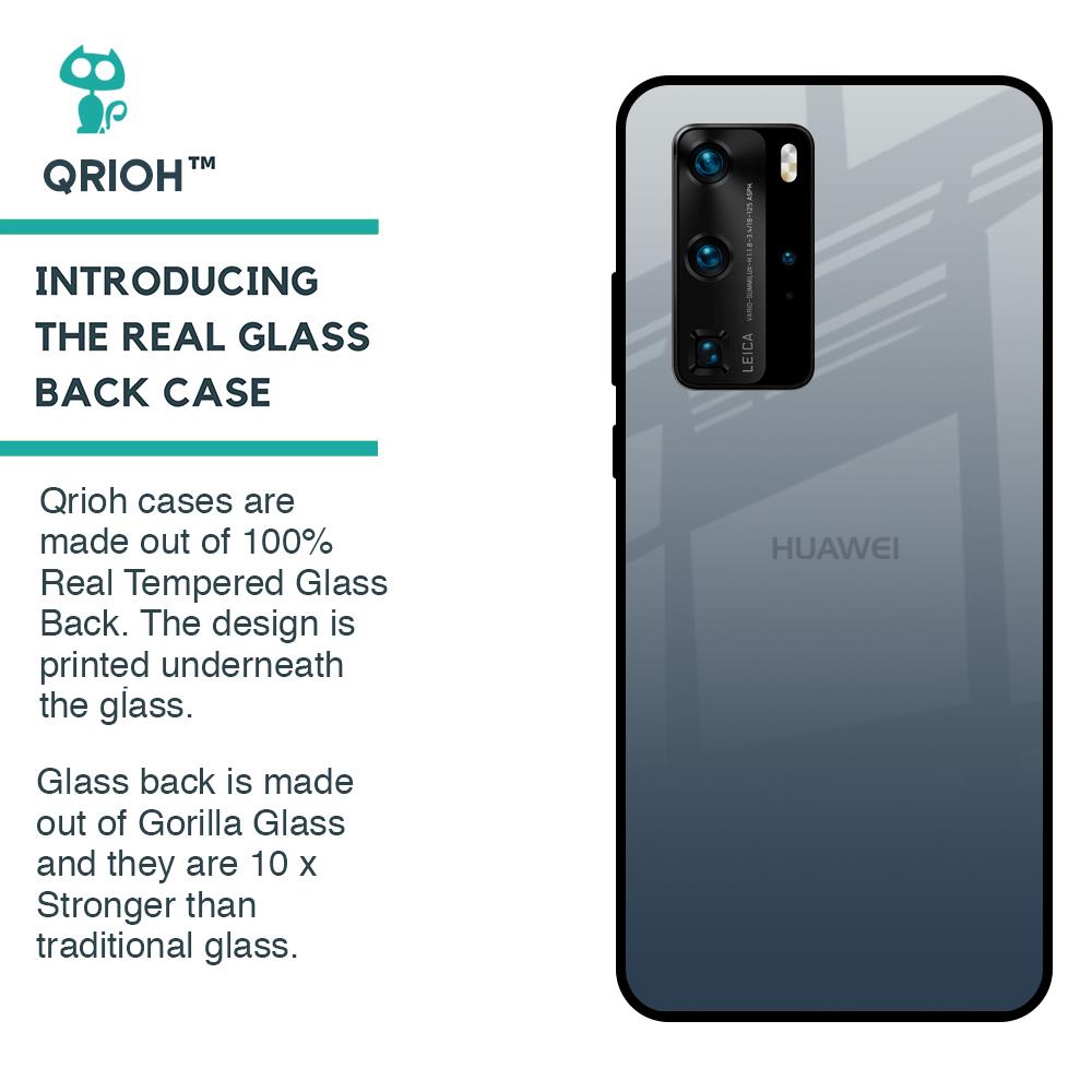 Smokey Grey Color Glass Case For Huawei P40 Pro