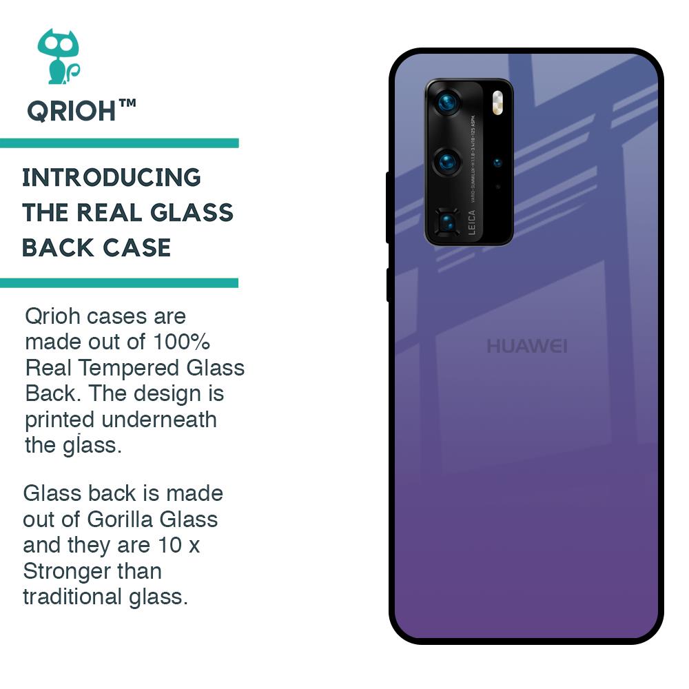 Indigo Pastel Glass Case For Huawei P40 Pro