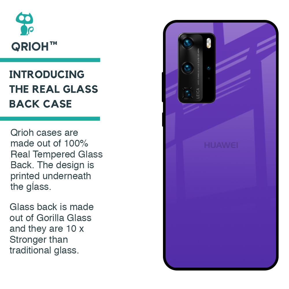 Amethyst Purple Glass Case for Huawei P40 Pro
