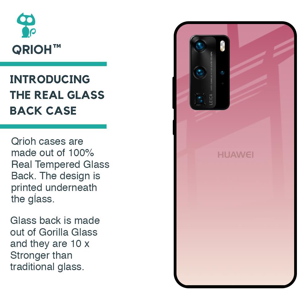 Blooming Pink Glass Case for Huawei P40 Pro