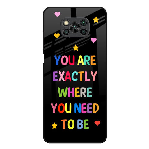 Magical Words Poco X3 Glass Back Cover Online