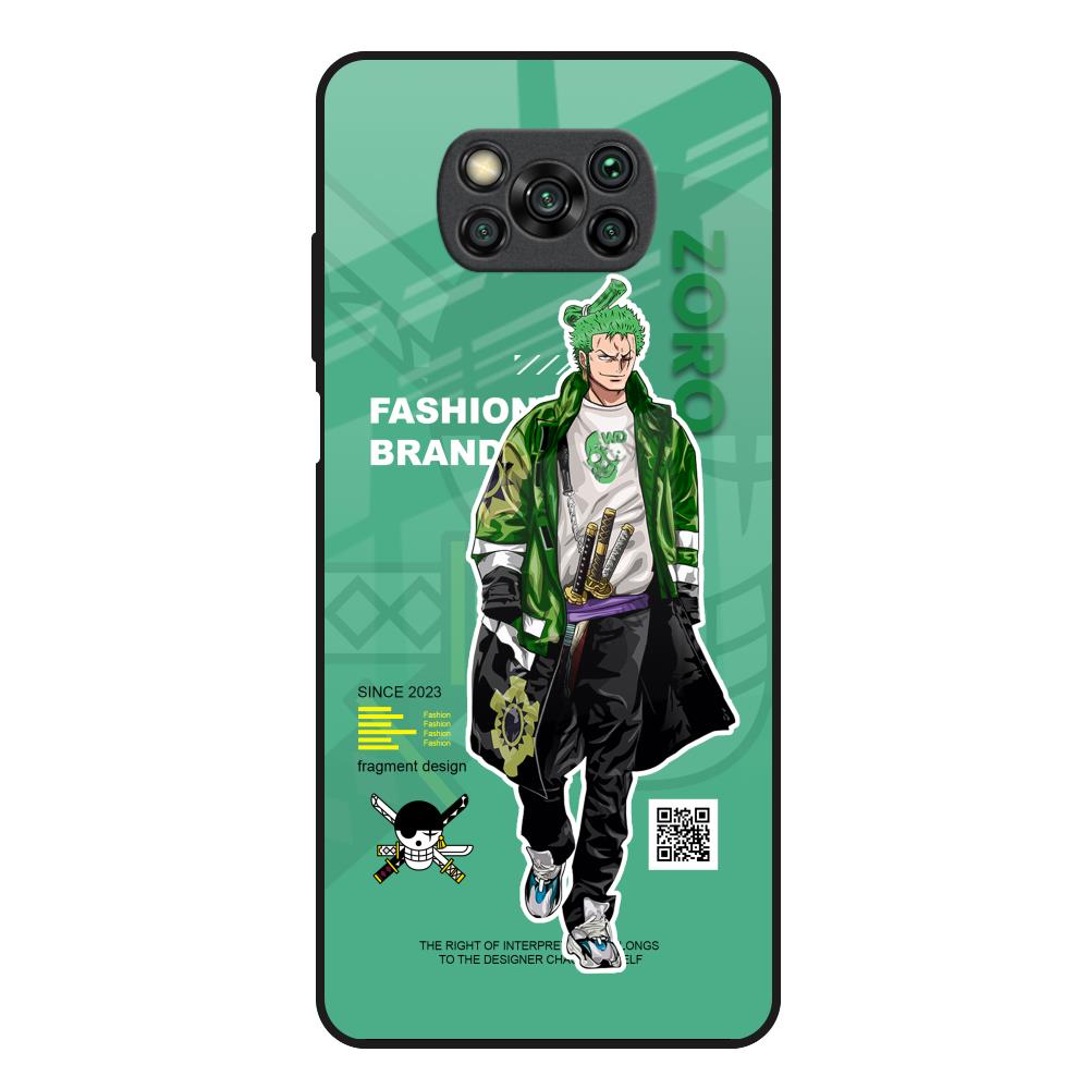 Zoro Bape Poco X3 Glass Back Cover Online