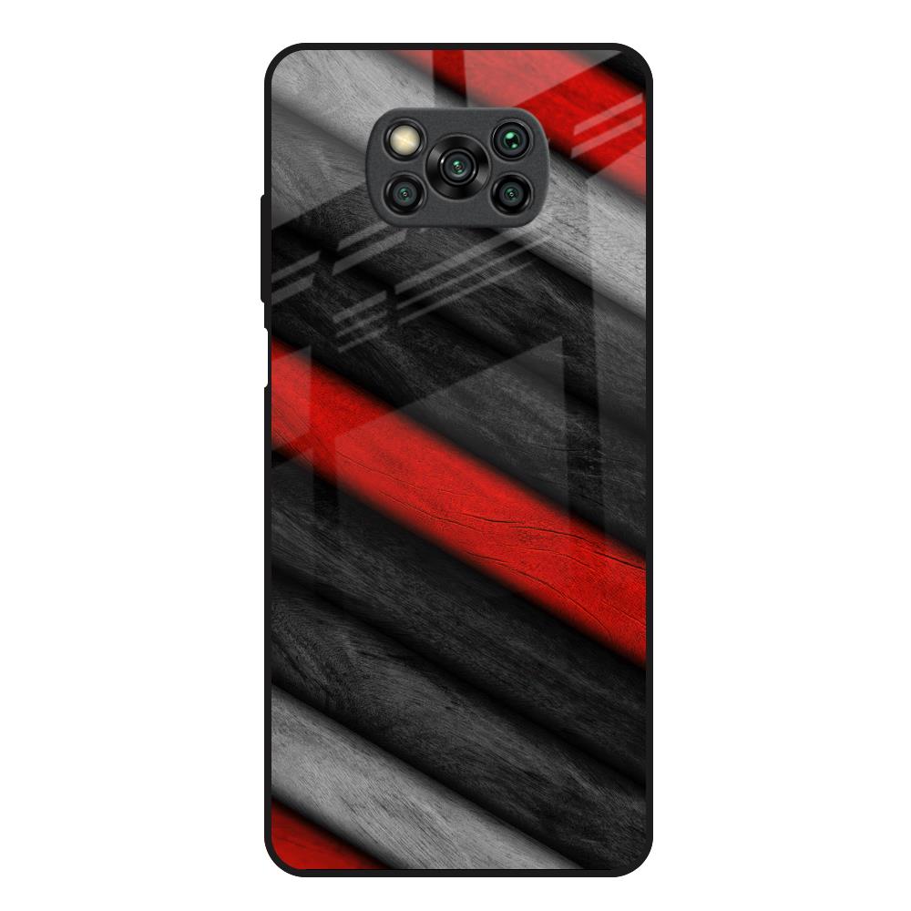 Soft Wooden Texture Poco X3 Glass Back Cover Online