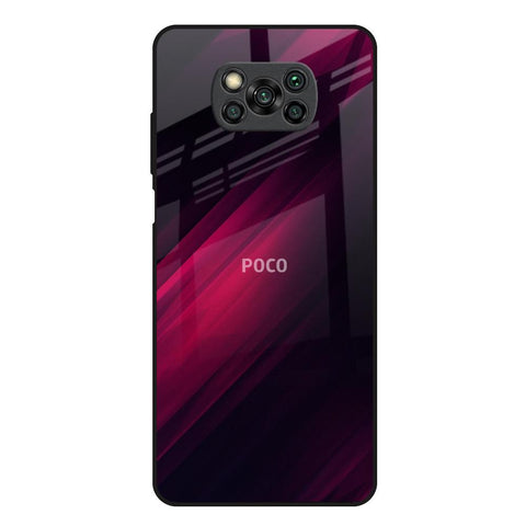 Razor Black Poco X3 Glass Back Cover Online