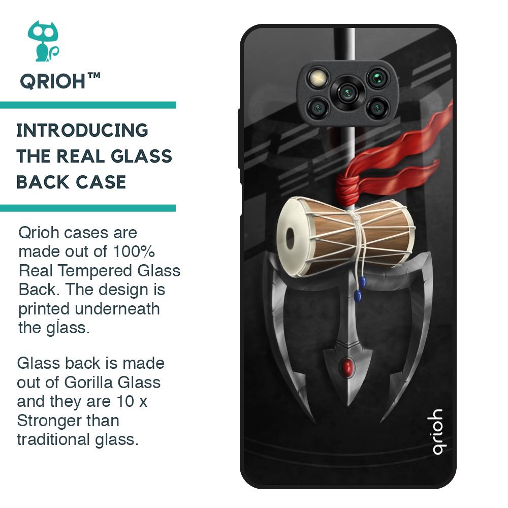 Power Of Lord Glass Case For Poco X3