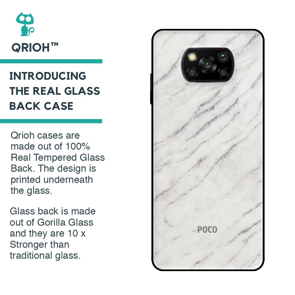 Polar Frost Glass Case for Poco X3