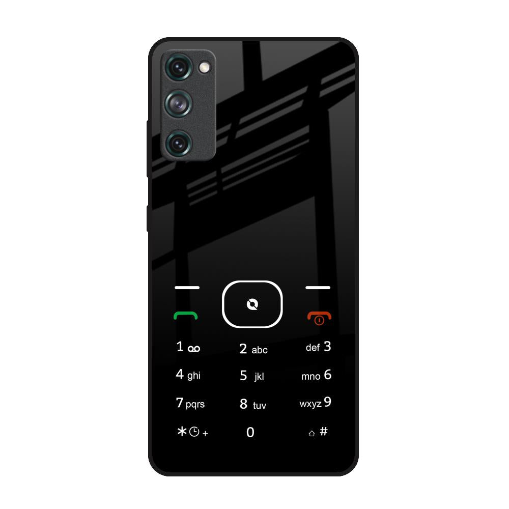Classic Keypad Pattern Samsung Galaxy S20 FE Glass Back Cover Online