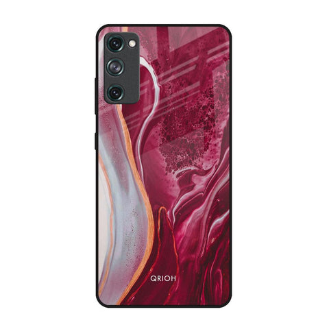 Crimson Ruby Samsung Galaxy S20 FE Glass Back Cover Online