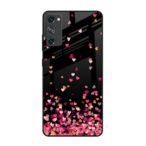 Heart Rain Fall Samsung Galaxy S20 FE Glass Back Cover Online