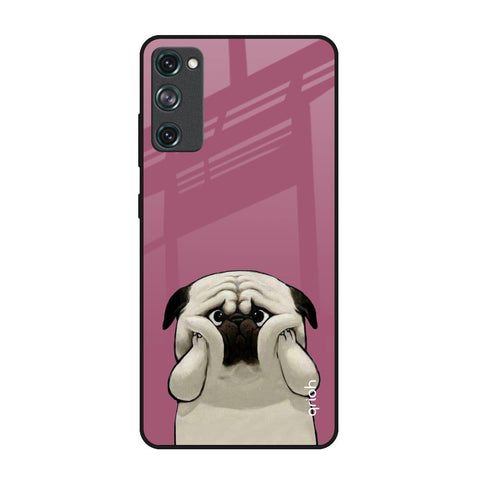 Funny Pug Face Samsung Galaxy S20 FE Glass Back Cover Online