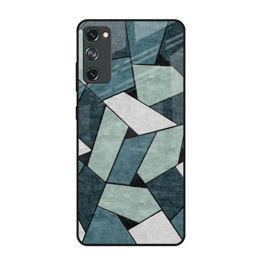 Abstact Tiles Samsung Galaxy S20 FE Glass Back Cover Online