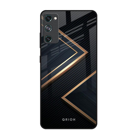 Sleek Golden & Navy Samsung Galaxy S20 FE Glass Back Cover Online