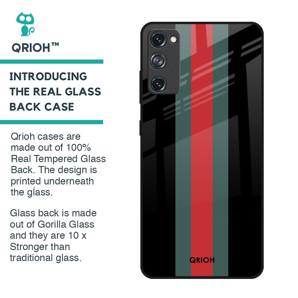 Vertical Stripes Glass Case for Samsung Galaxy S20 FE