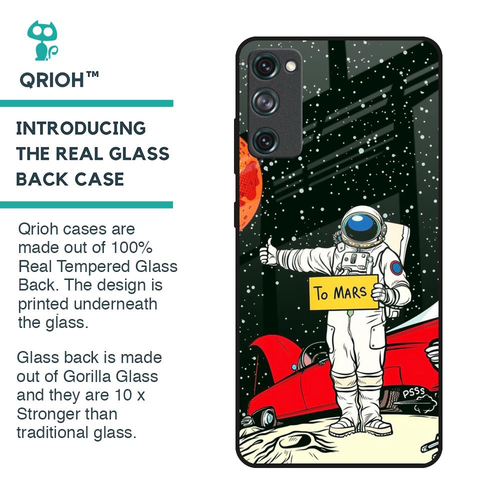 Astronaut on Mars Glass Case for Samsung Galaxy S20 FE