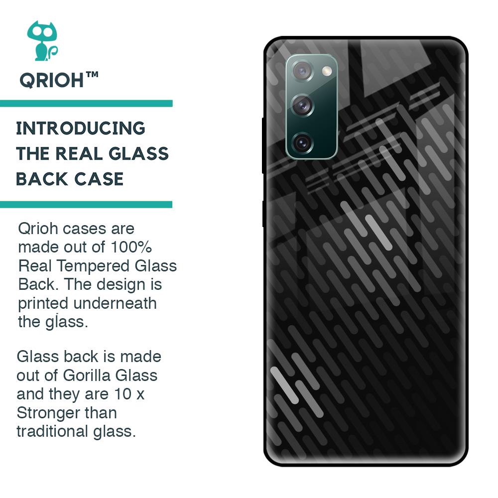 Dark Abstract Pattern Glass Case For Samsung Galaxy S20 FE