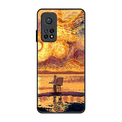 Sunset Vincent Xiaomi Mi 10T Pro Glass Back Cover Online