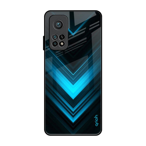 Vertical Blue Arrow Xiaomi Mi 10T Pro Glass Back Cover Online