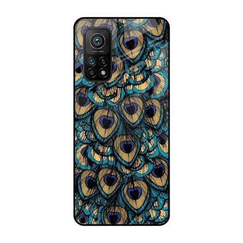 Peacock Feathers Xiaomi Mi 10T Pro Glass Cases & Covers Online